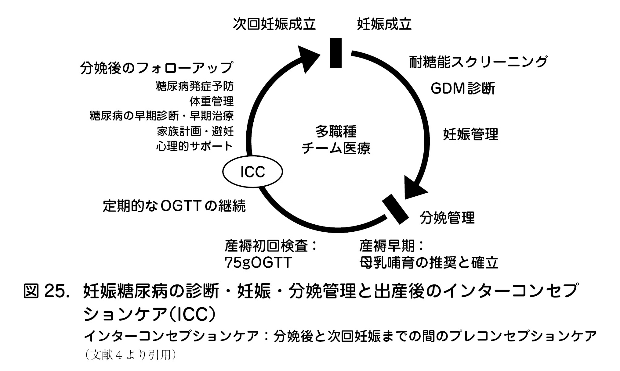 妊娠糖尿病の診断・妊娠・分娩管理と出産後のインターコンセプションケア(ICC)